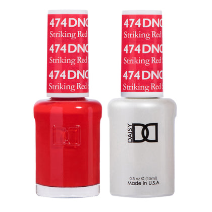 DAISY DND Gel Polish Set Striking Red front view