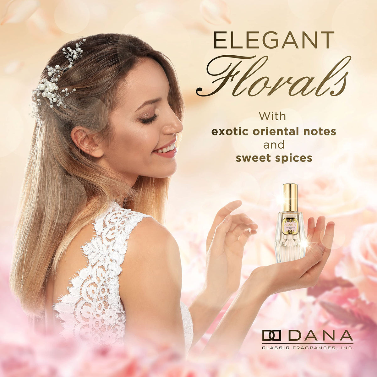 Dana Chantilly Eau De Toilette Spray bottle side view