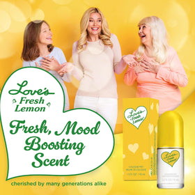 Dana Love's Fresh Lemon Cologne Mist 1.5 Fl. Oz. bottle side view