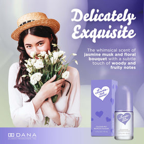 Dana Love's Soft Jasmin Cologne Mist in a lifestyle setting