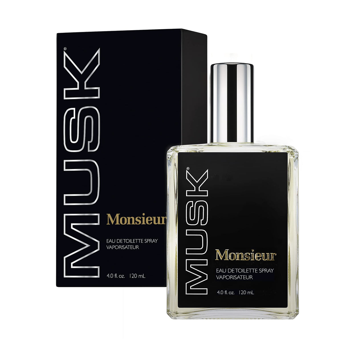 Dana Monsieur Musk For Men Cologne Spray 4 Ounce front view