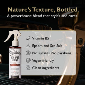DandyMen Sea Salt Spray 290g with other hair styling products