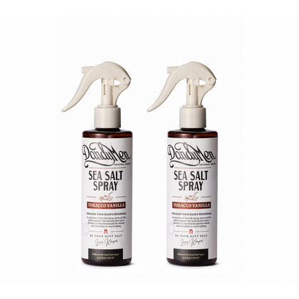 DandyMen Sea Salt Spray for Men front view with Tobacco Vanilla scent