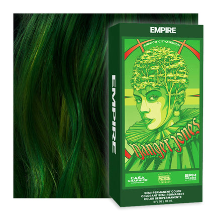 Danger Jones Semi-Permanent Hair Color Empire Green 150g front view
