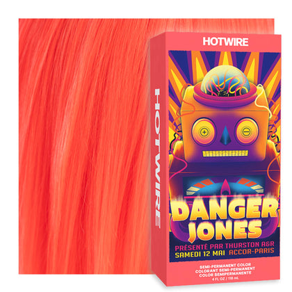 Danger Jones Semi-Permanent Hair Color Hotwire Neon Orange front view