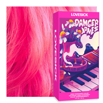 Danger Jones Semi-Permanent Hair Color Lovesick Neon Pink 150g front view