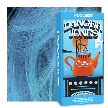Danger Jones Semi-Permanent Hair Color Poolside Light Blue front view