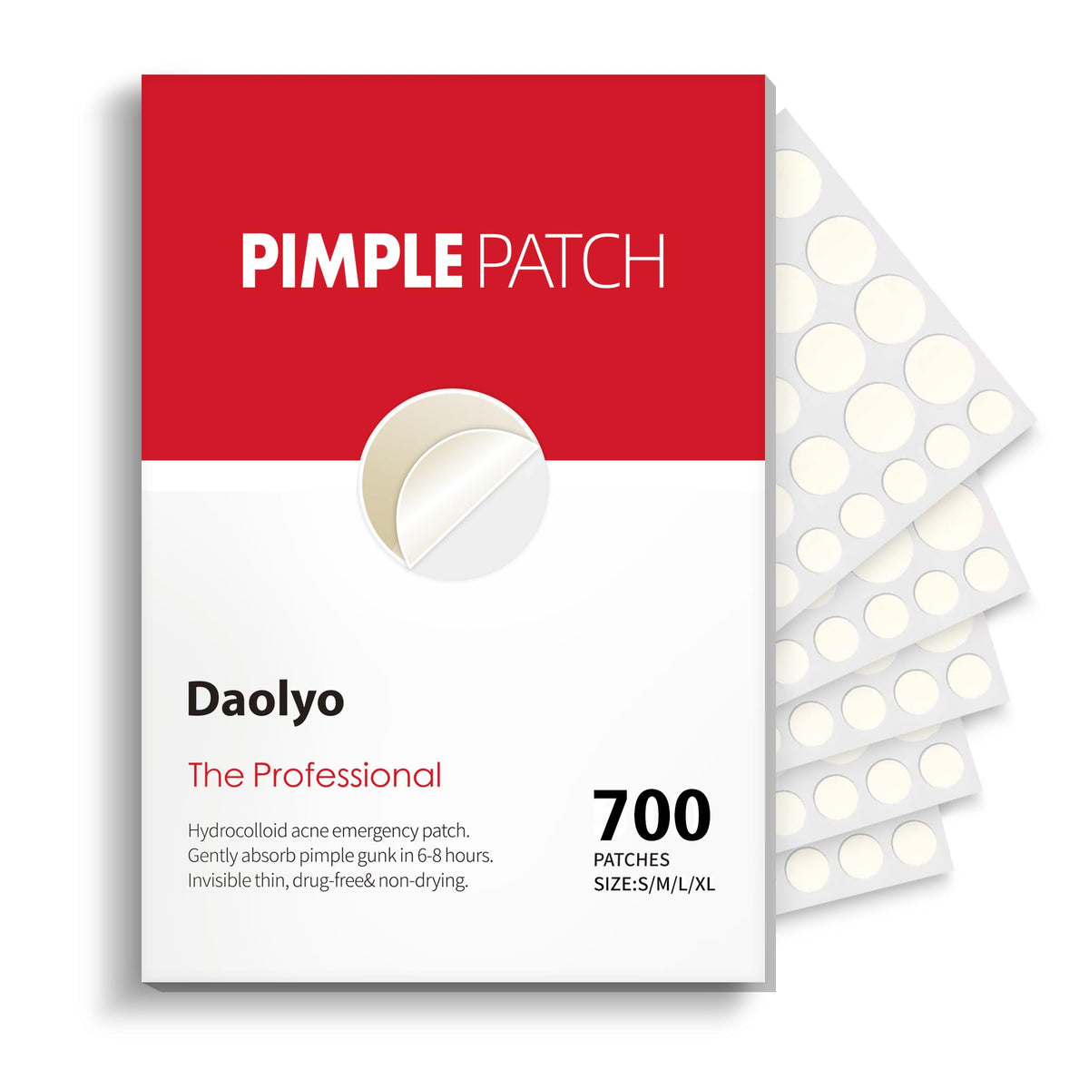 Daolyo Pimple Patches box front view with 700 counts