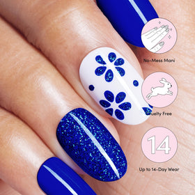 Dashing Diva Gloss Nail Strips applied on nails