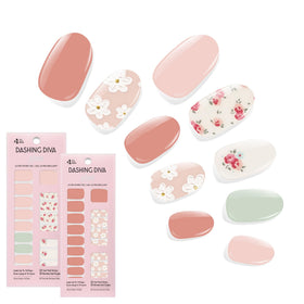 Dashing Diva Gloss Nail Strips Bundle front view with So Very Victorian and Heavens Gate designs
