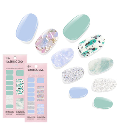 Dashing Diva Gloss Nail Strips Bundle - Quartz Collection front view