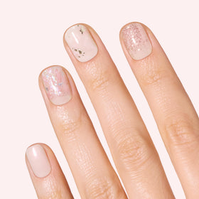 Dashing Diva Gloss Nail Strips Crystal Clear showing gel strips