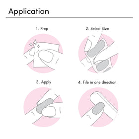 Dashing Diva Gloss Nail Strips Girl Crush application process on nails