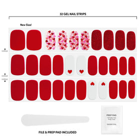 Dashing Diva Gloss Nail Strips Girl Crush with included prep pad and file
