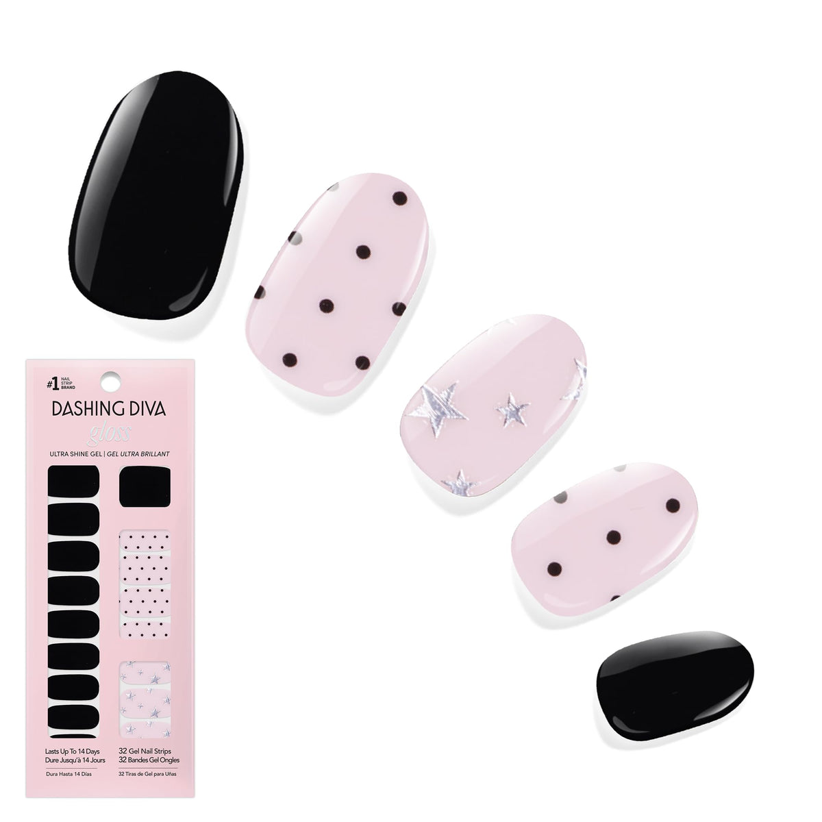 Dashing Diva Gloss Nail Strips Matchy Matchy packaging front view