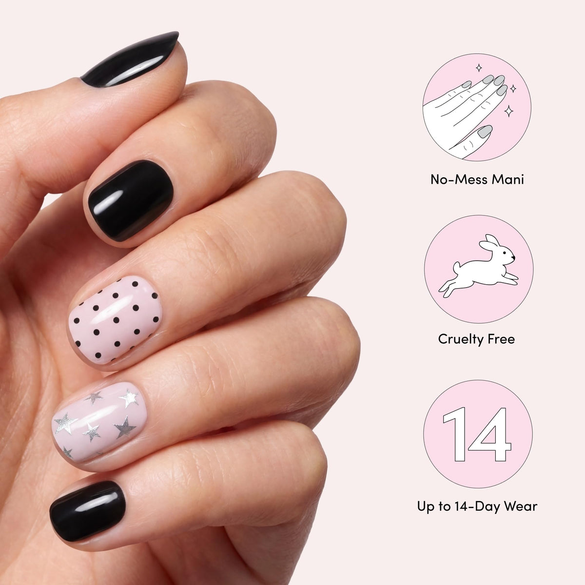 Dashing Diva Gloss Nail Strips Matchy Matchy prep pad and nail file included