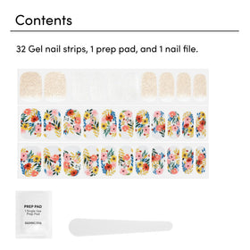 Dashing Diva Gloss Nail Strips Wallflower Frenzy application process with prep pad