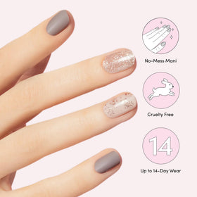 Dashing Diva Lavender Dreams nail strips with nail file and prep pad