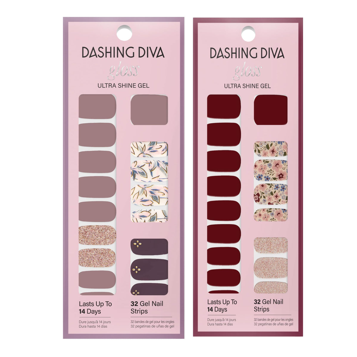 Dashing Diva nail strips in Alpine Retreat design close-up