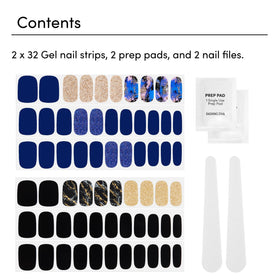 Dashing Diva nail strips in packaging displaying Blue Vixen design