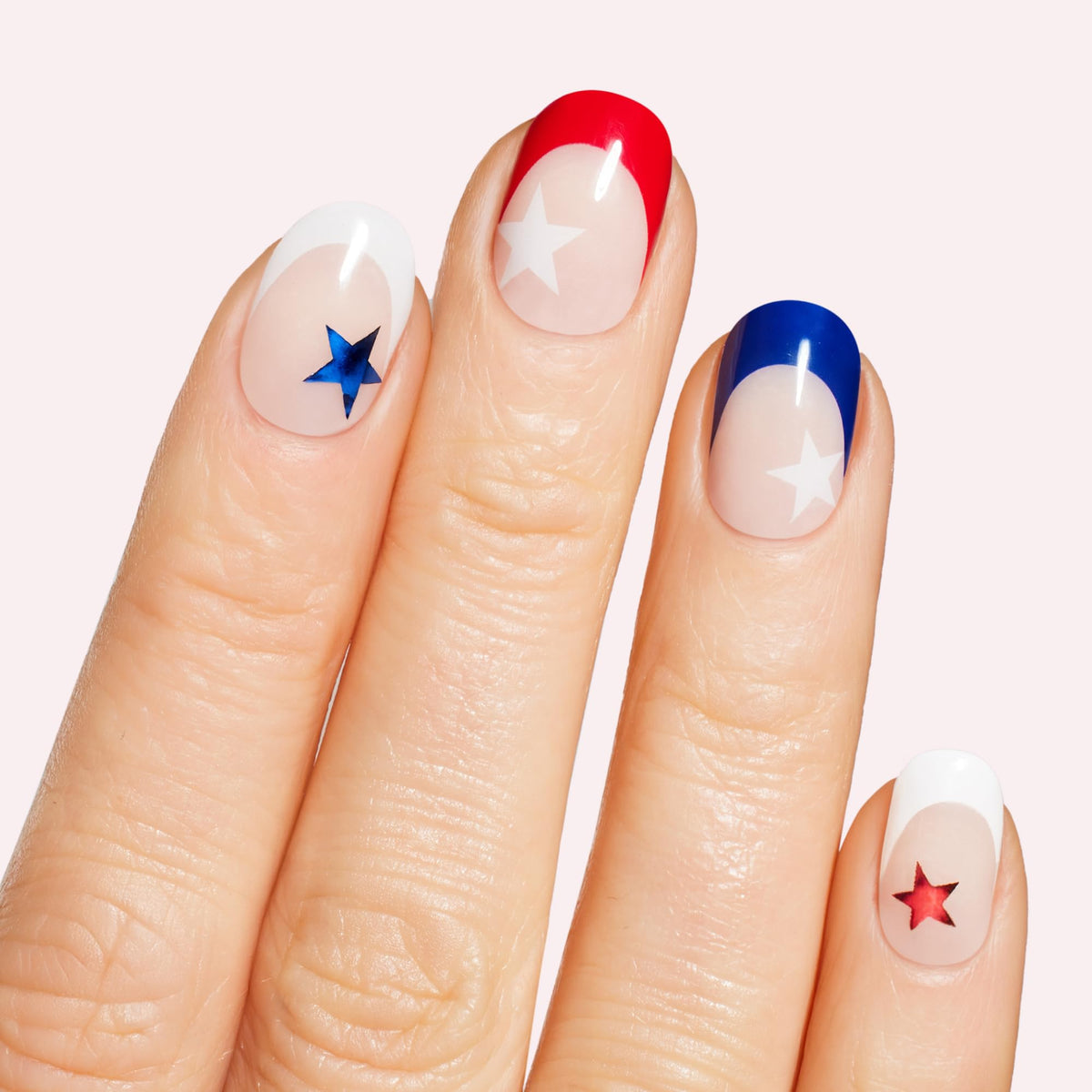 Dashing Diva nail strips showing glossy finish