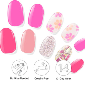 Dashing Diva Palm Beach nail strip set displayed on a nail