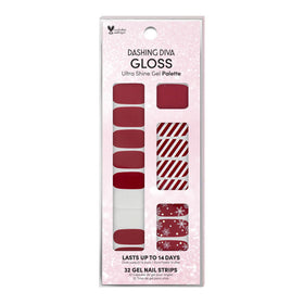 Dashing Diva Peppermint Marvel Nail Strips front view with packaging