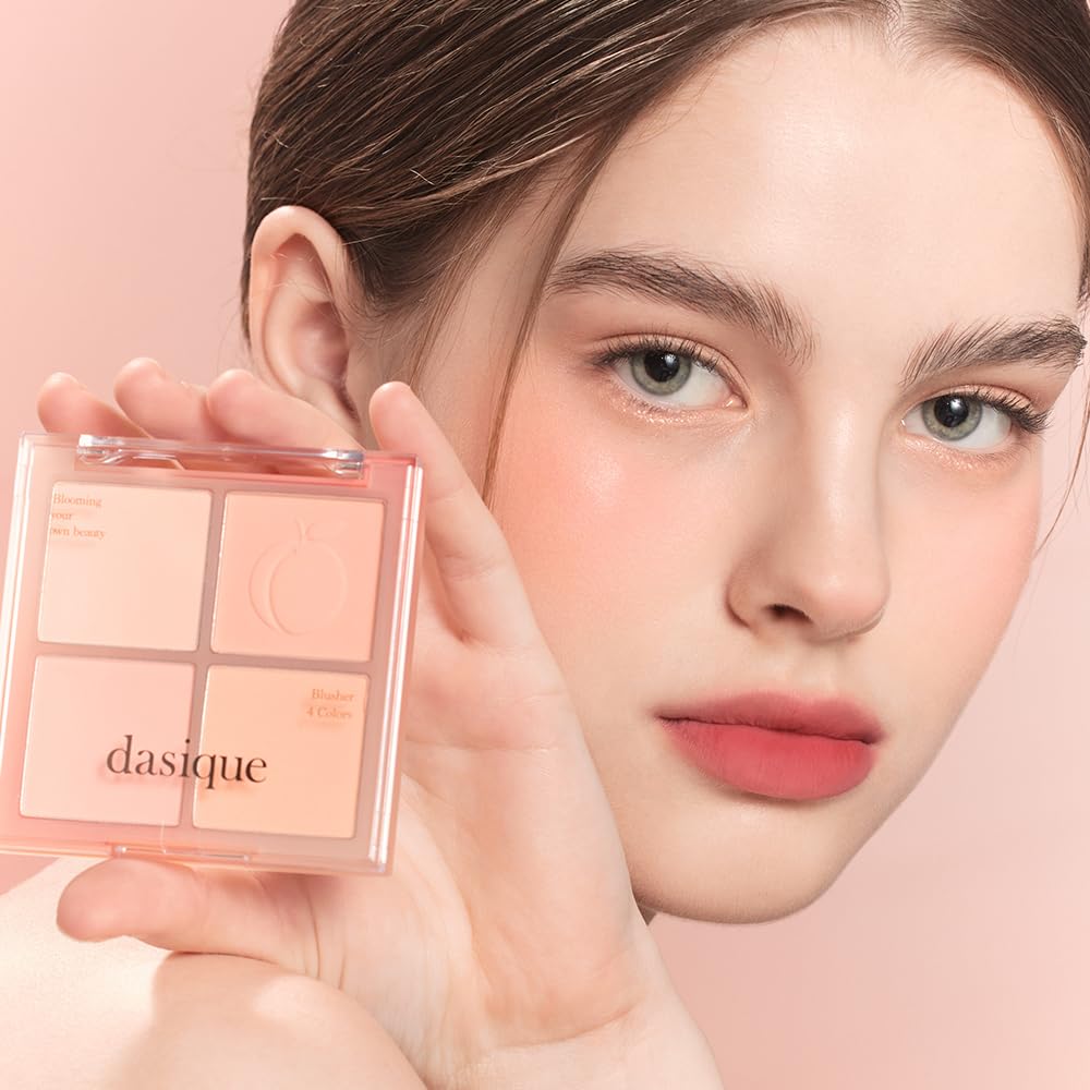 dasique Blending Mood Cheek #03 Peach Blending shades close-up