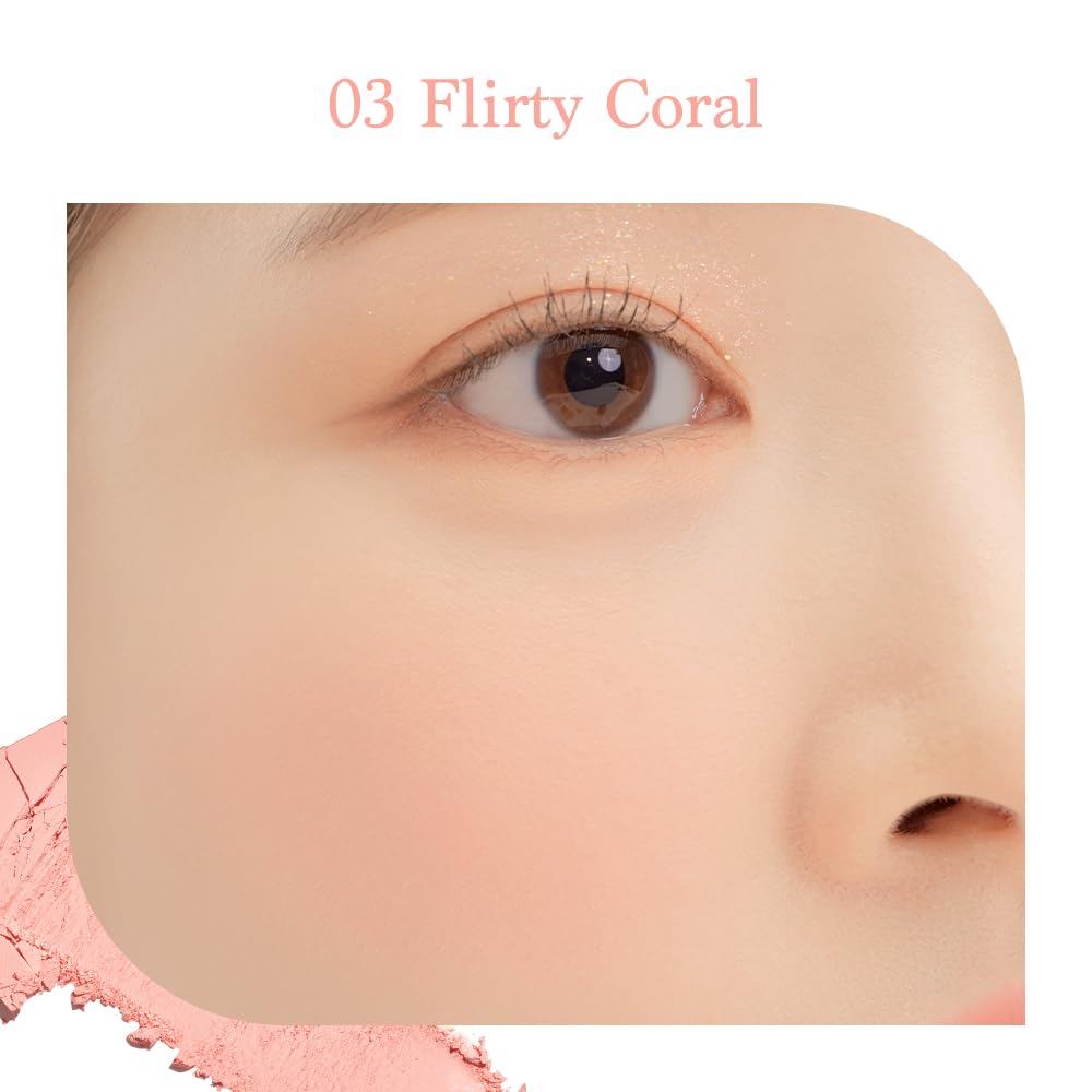dasique Blending Mood Cheek #03 Peach Blending texture