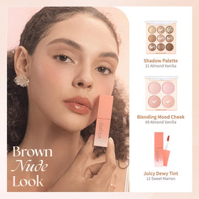 dasique Blending Mood Cheek #09 Almond Vanilla in makeup setup