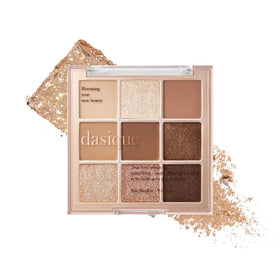 dasique Shadow Palette #01 Sugar Brownie front view with 9 shades