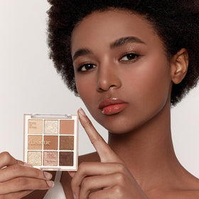 dasique Shadow Palette #01 Sugar Brownie open showing all shades