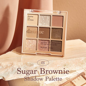 dasique Shadow Palette #01 Sugar Brownie with swatches on skin