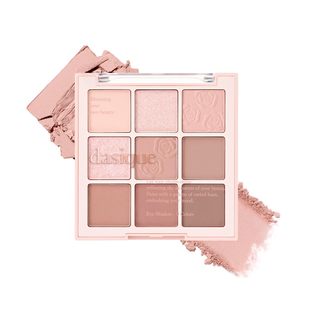 dasique Shadow Palette Rose Milk Tea front view with 27 shades