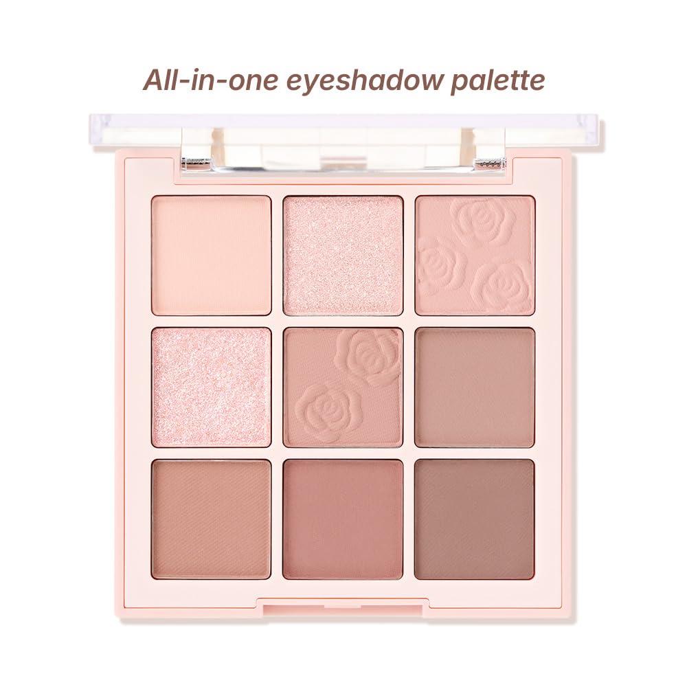 dasique Shadow Palette Rose Milk Tea swatches on skin