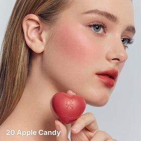 dasique Souffle Color Pot Coco Pink applied on cheeks
