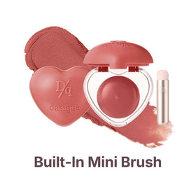 dasique Souffle Color Pot Coco Pink with built-in mini brush