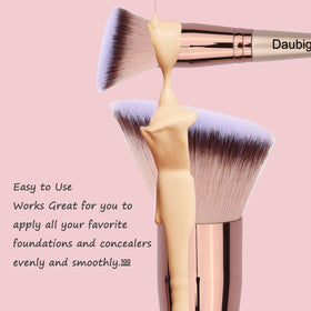 Daubigny brush demonstrating flawless makeup application