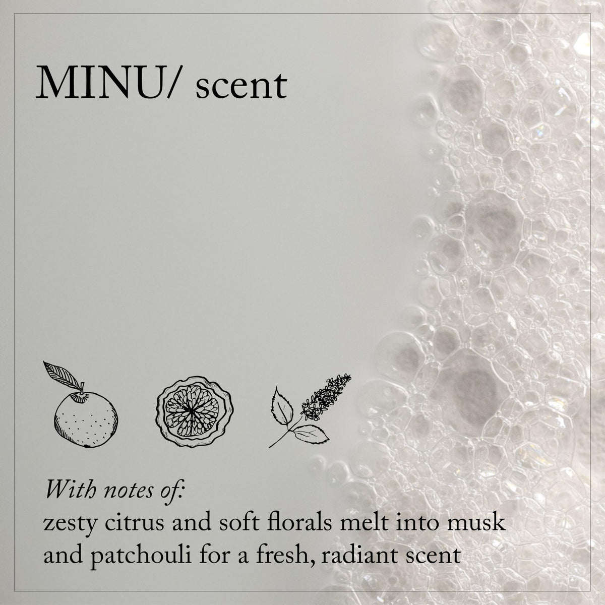 Davines MINU Shampoo bottle on a shelf