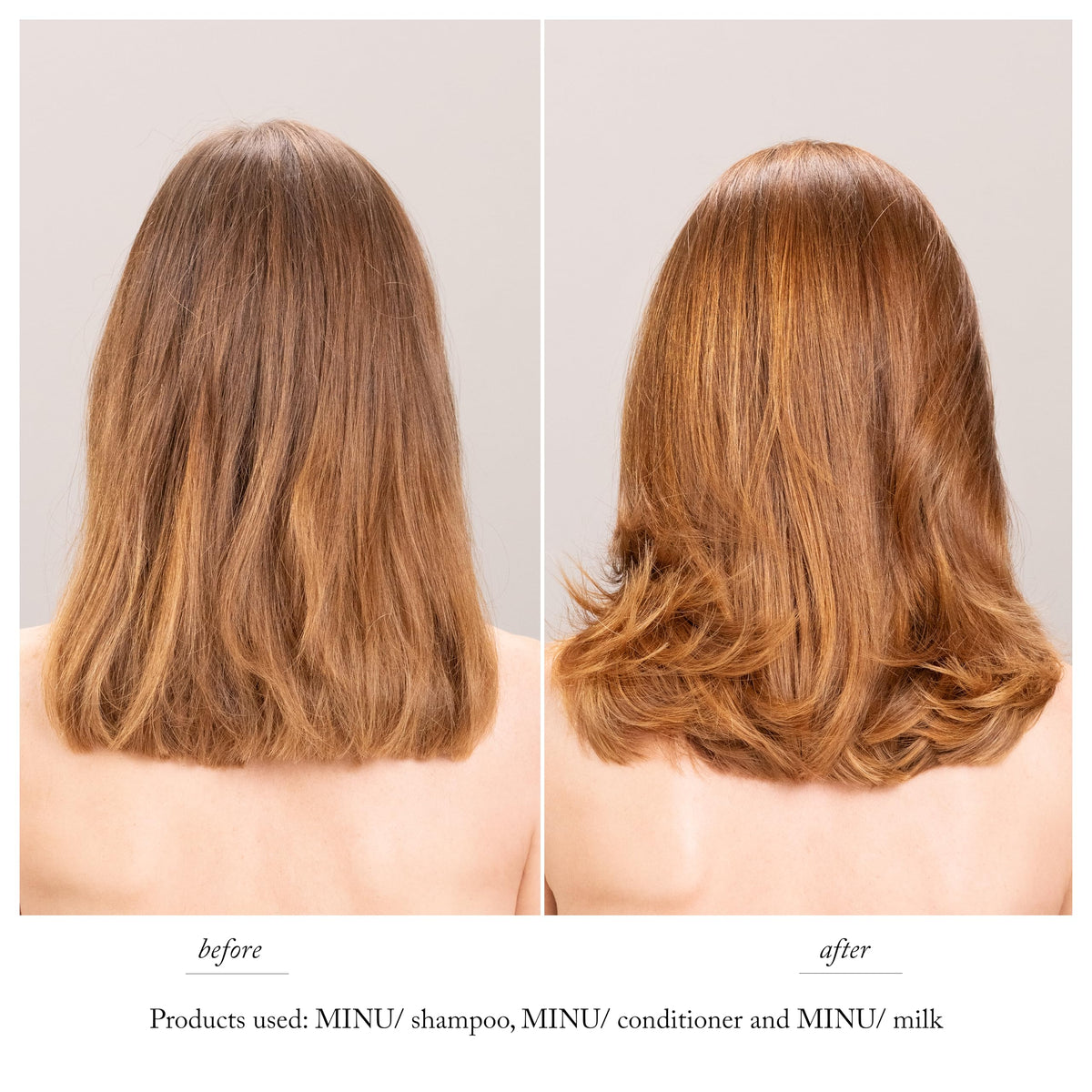 Davines MINU Shampoo bottle side view