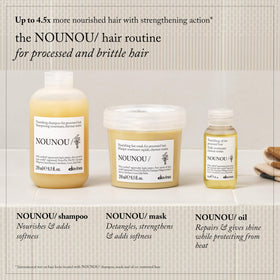 Davines NOUNOU Shampoo with a soft towel