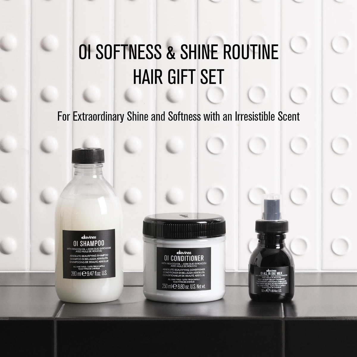Davines OI Conditioner for softness and shine back view