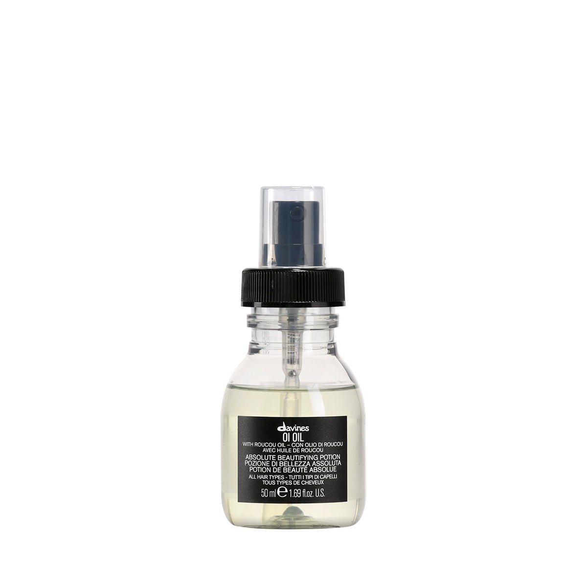 Davines OI Oil 60g front view with clear bottle