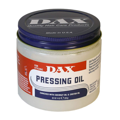 DAX Pressing Oil for Hair 14 Ounce unscented bottle front view