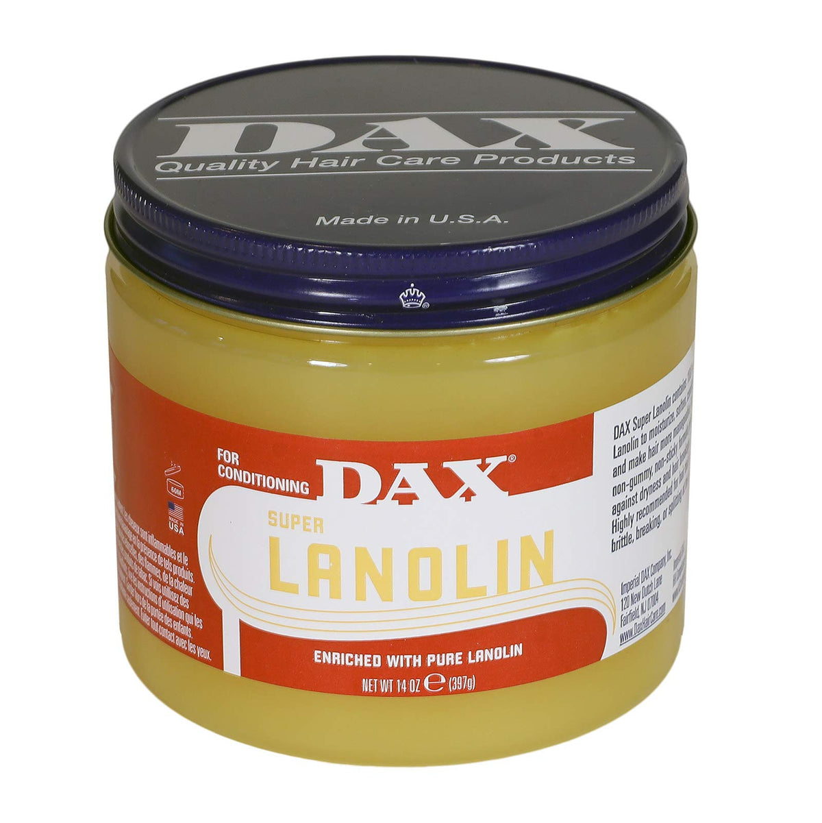 DAX Super Lanolin Hair Conditioner 14 Ounce packaging front view