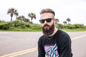 Daytona Supply Co Beard Balm Vanilla Cinnamon Cigar in use on beard