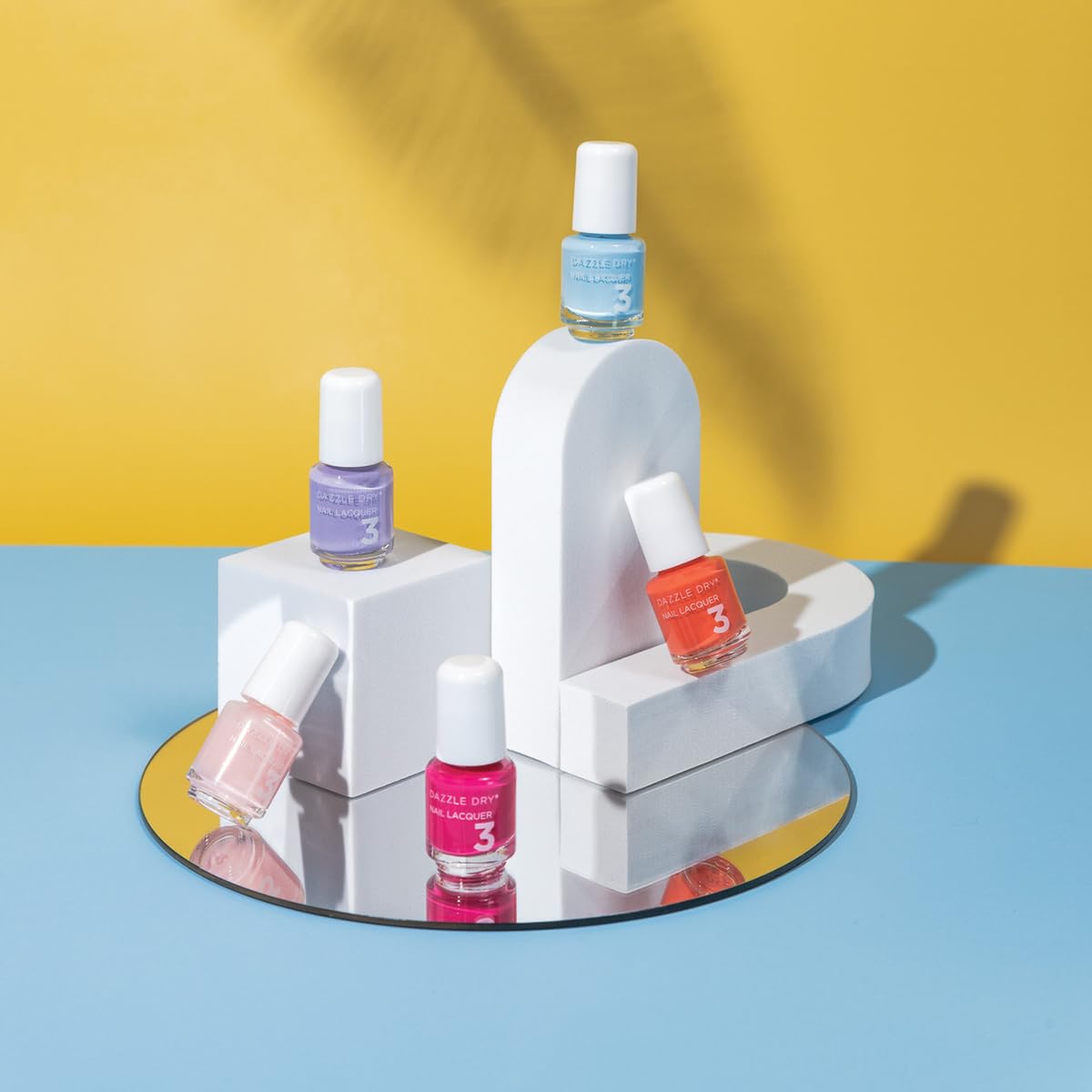 Dazzle Dry Happy Hues Mini Flight with all five colours