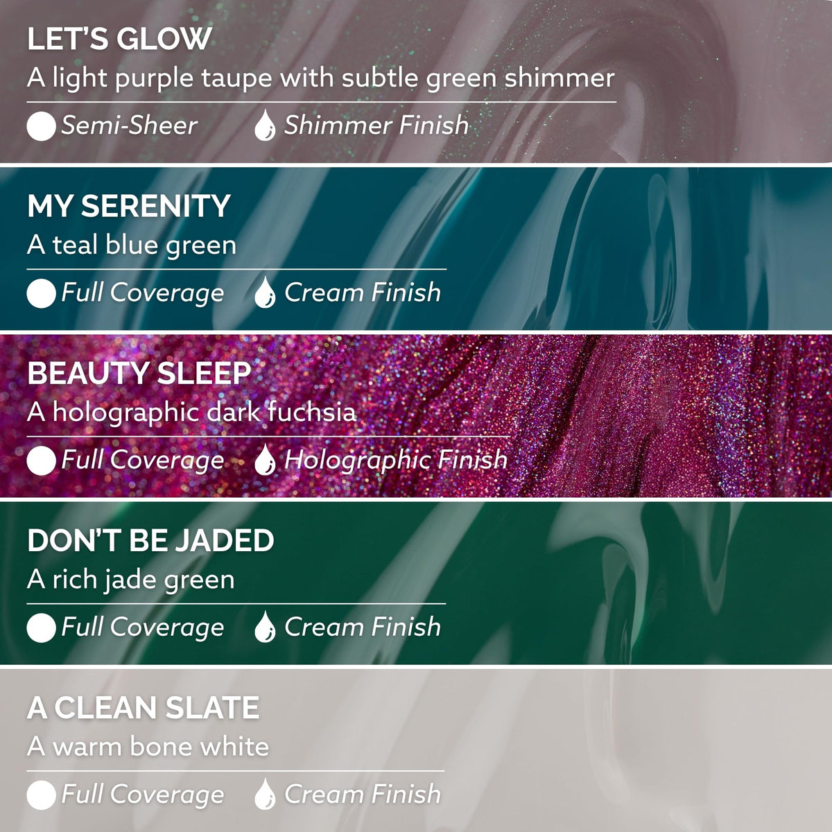 Dazzle Dry lacquer shade My Serenity teal blue green