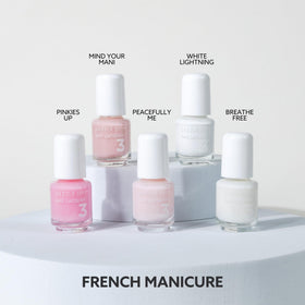 Dazzle Dry Mind Your Mani nude lacquer in mini bottle