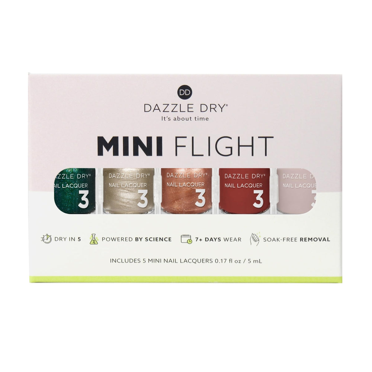 Dazzle Dry Mini Flight Afterparty Cinnamon Spice lacquer full-coverage red
